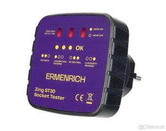 Tester zásuvek Ermenrich Zing ST30