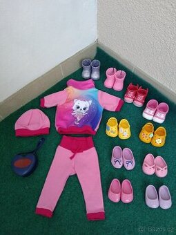 Baby born oblečení, kabelka a boty na panenku 43cm