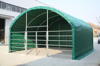 Plachtový přístřešek pro zvířata 6m x 8m - 750g/m2 - 1