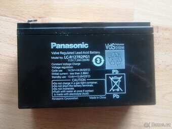 Olověné akumulátory Panasonic 12V/7Ah⭐