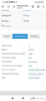 Plastové palety