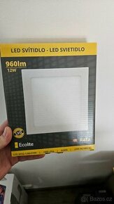 Bílý vestavný LED panel 166 x 166mm 12W denní bílý