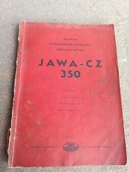 Jawa 350typ 354 půlbuben seznam ND