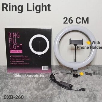 LED kruhové světlo QX-260++26CM
