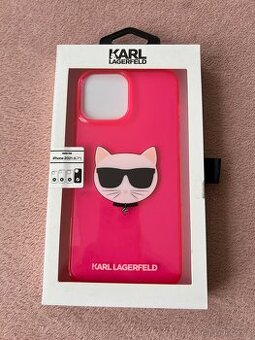 iPhone 13 Pro Max Karl Lagerfeld and Choupette - růžový
