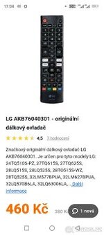 Originální ovladač LG Smart TV