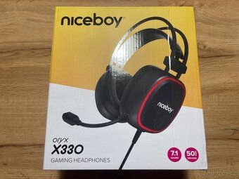 Niceboy ORYX X330 – herní sluchátka s mikrofonem, NOVÁ