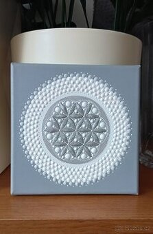 Mandala Květ života dotart 20x20