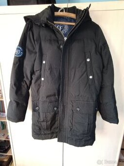 Kvalitní zimní pánský kabát dánské zn. Cottonfield vel. S