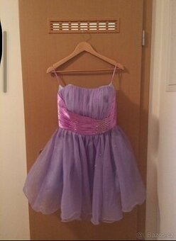 Fialové šaty - koktejlky vel. 42