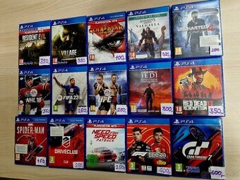 Playstation 4 hry v pěkném stavu od 100ķč
