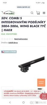 Příčníky Opel Astra H caravan