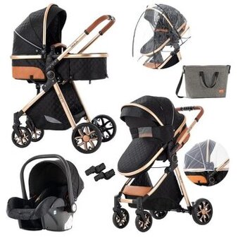 Dětský kočárek-3 kombinace,Hluboký,sportovní + autosedačka