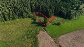 Pozemek na tinyhouse maringotku Starec u Kdyně LEVNĚ