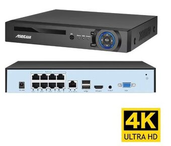 NVR rekorder IP 8x port / POE / Onvif / Cz - 1