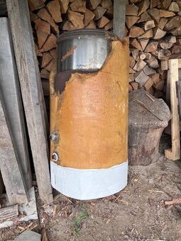 Nerezový bojler + topná spirárla (nová) - 1