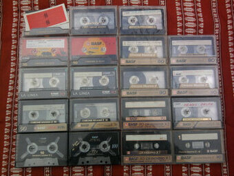 Staré AUDIOKAZETY "BASF" Chrome (1988-2000)