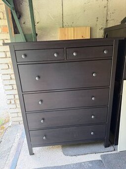 IKEA Hemnes komoda se 6 zásuvkami - černohnědá