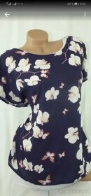 Modro bílá halenka