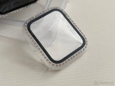 Ochranný kryt se sklíčkem a kamínky na Apple Watch 42mm 44mm