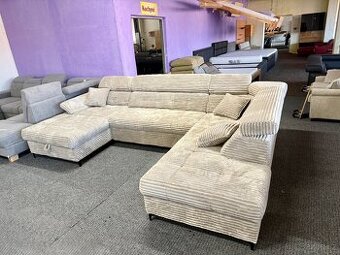 Sedací souprava tvaru U - rozkládací - nepoužitá