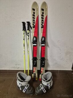 Dětské lyže +lyžáky.