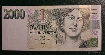 2000 Kč 1999 UNC 