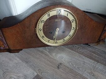Hermle starožitný krbové stolní hodiny Německo