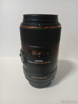 objektiv Sigma 105 mm f 2,8 EX DG HSM macro pro Canon