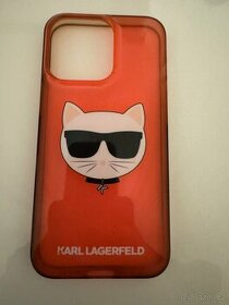iPhone 13 Pro silikonový kryt Karl Lagerfeld růžový