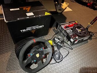 Thrustmaster ts pc racer s volantem ferrari + rucni brzda