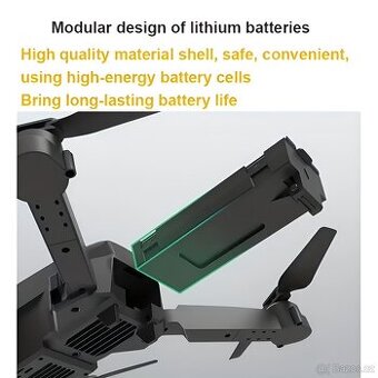 NOVÉ 3.7V baterie pro drony - kompatibilní s čtěte popis