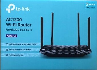 Wi-Fi router TP-LINK Archer C6, a routery O2 Smartbox v1+v2