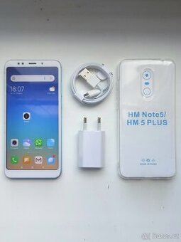 Xiaomi Redmi 5 Plus 4/64GB Modrá + nabíječka, kryt