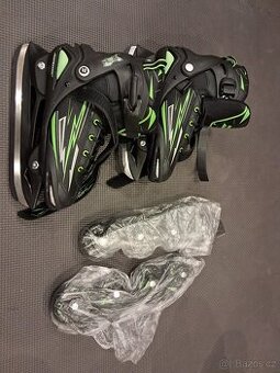 Nastavitelné brusle lední/kolečkové  vel. 37-40