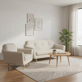 2místná pohovka + křeslo KLUBBFORS – IKEA