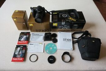 Prodám zrcadlovku Nikon D 7100 + objektiv 16-85