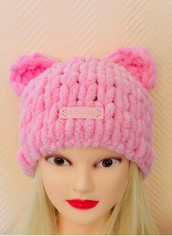 Nová zimní dívčí čepice