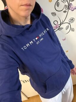 Tommy Hilfiger modrá mikina vel. 164