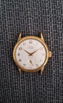 Prim 15 Jewels zlacené pouzdro ze Švýcarska