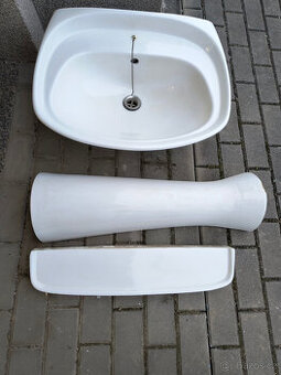 Umyvadlo 61x47 cm s podstavcem a poličkou