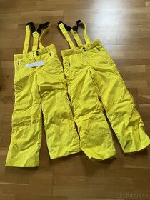 Dětské oteplovačky svítivé žluté 125-132cm