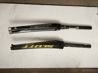 Karbonové silniční vidlice Trek a Scott