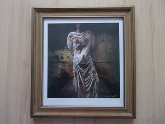 JAN SAUDEK - PORTRÉT MUŽE - AKT - signováno