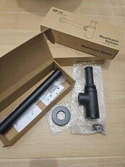 Umyvadlový Sifon SAT 5/4 - černá (SIFMBL), 1 ks