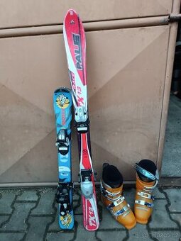 Lyže délka 80-120 cm a boty Technica  33-34 (21cm)