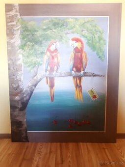 Obraz papoušci - Jaroslava Divišová