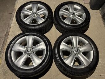 Alu 17" 5x112 škoda DOLOMITE letní 80% KaroQ TOP