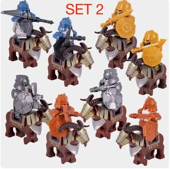 Figúrky pán prsteňov 4 (5ks) typ lego, nové