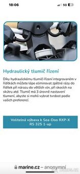Seadoo Rxp/Rxt Řizení s hydraulickým tlumičem